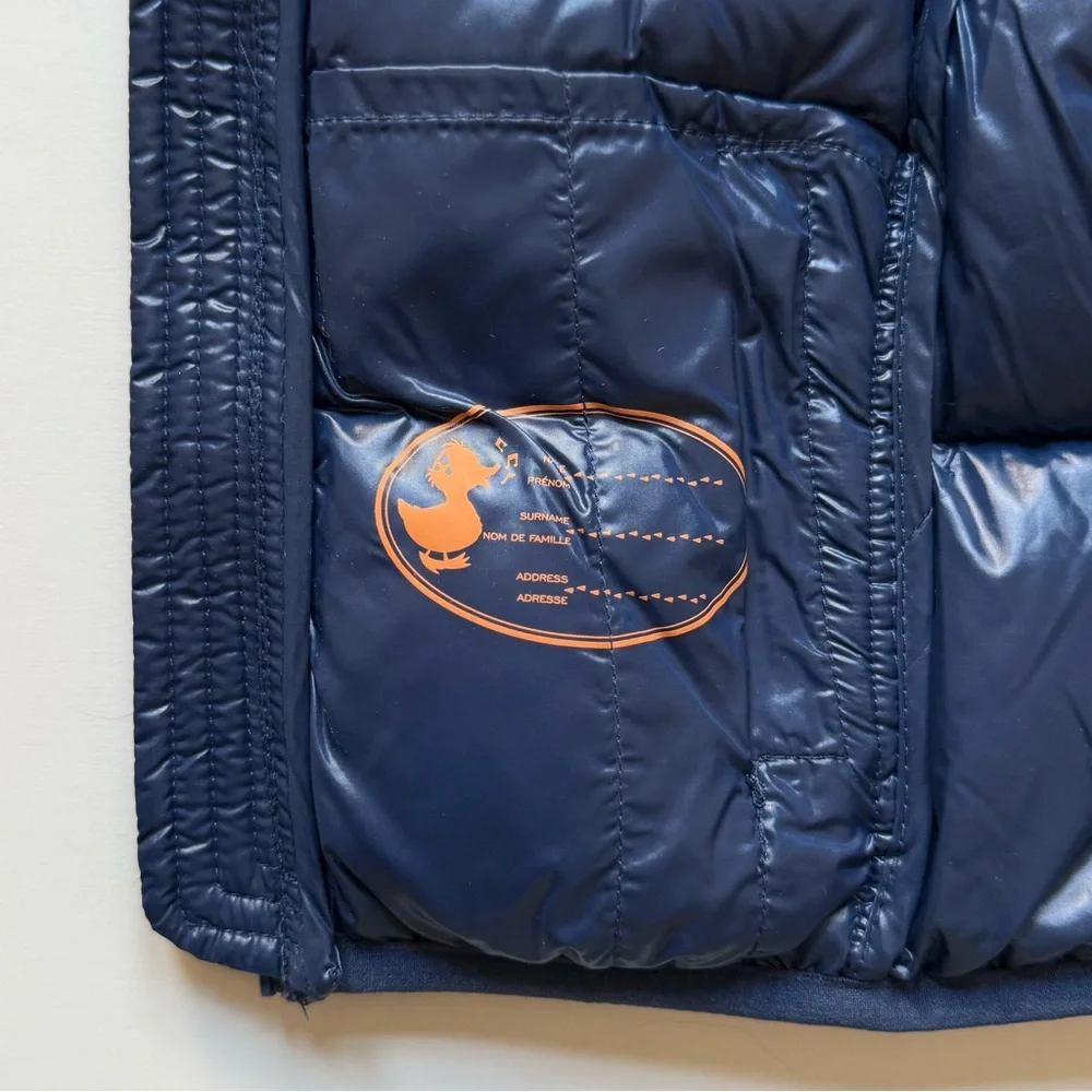 Save The Duck Baby Unisex Navy Jody Hooded Front-Zip Puffer Jacket - Size 9-12M
